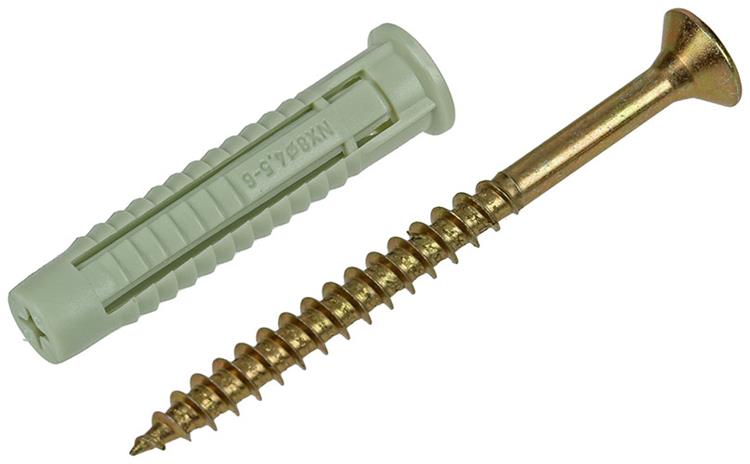 Celo 1047067 - nylon plug fx8 met schroeven 5x60 10 stuks | 1 stuks