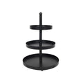 Svenska living etagere metaal 3-laags ø25x35cm zwart