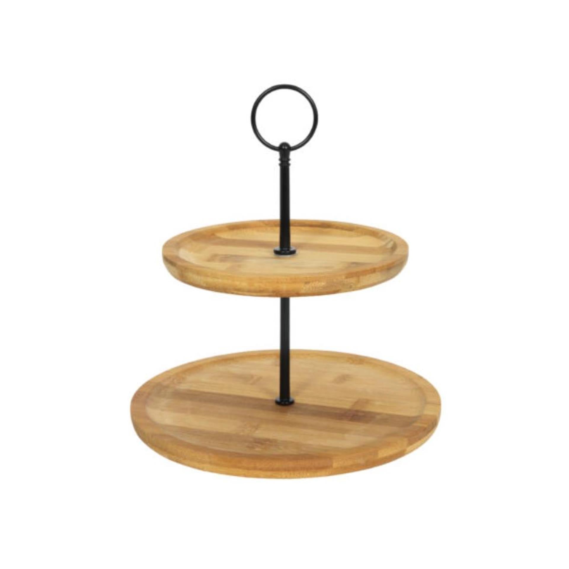 Svenska living bamboe etagere 2-laags