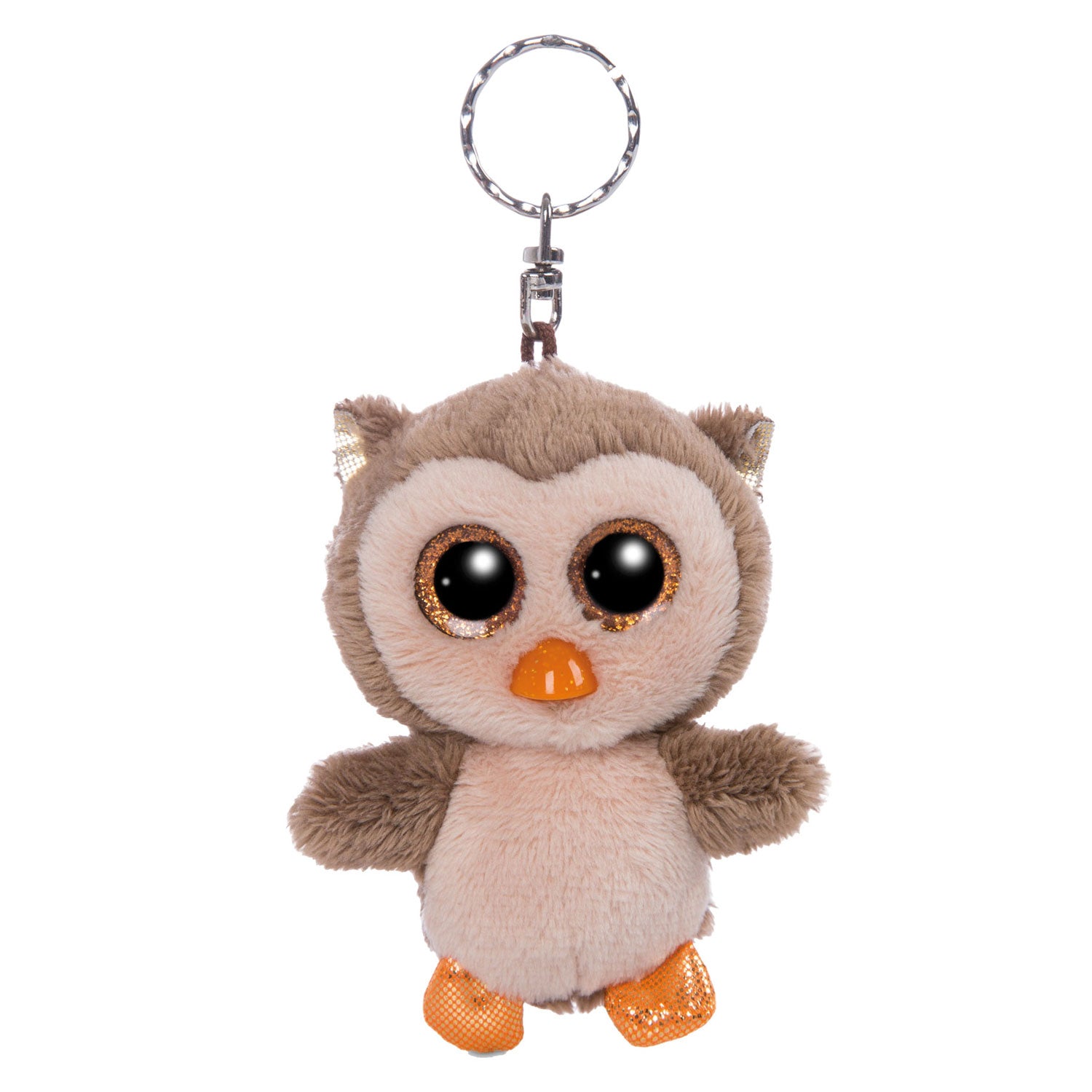 Nici Glubschis Plüsch-Schlüsselanhänger Eule Twila, 9 cm
