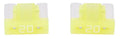 Dresselhaus flachstecksicherung mini mini-fuse 20a 2 pcs. low profile yellow