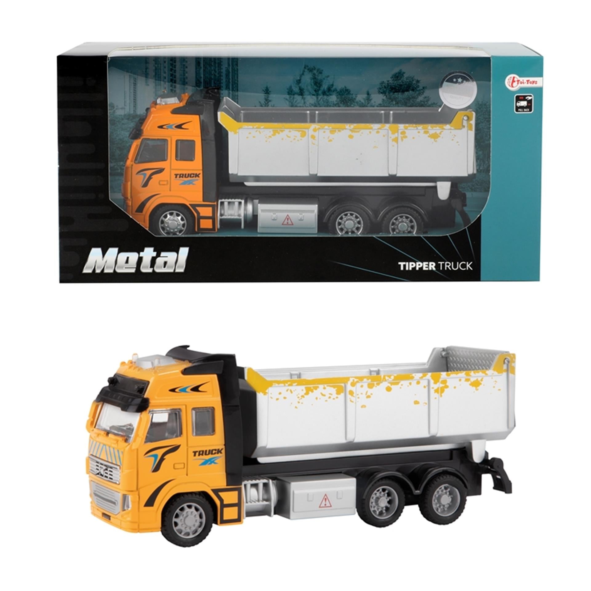 Toi-Toys Kipplaster 1:38 mit Rückziehmechanismus