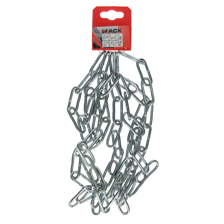 Mack 1005000 - ketting schakel lang din5685-1ø 4mm l 32mm 2m wwl 80 kg | 5 stuks