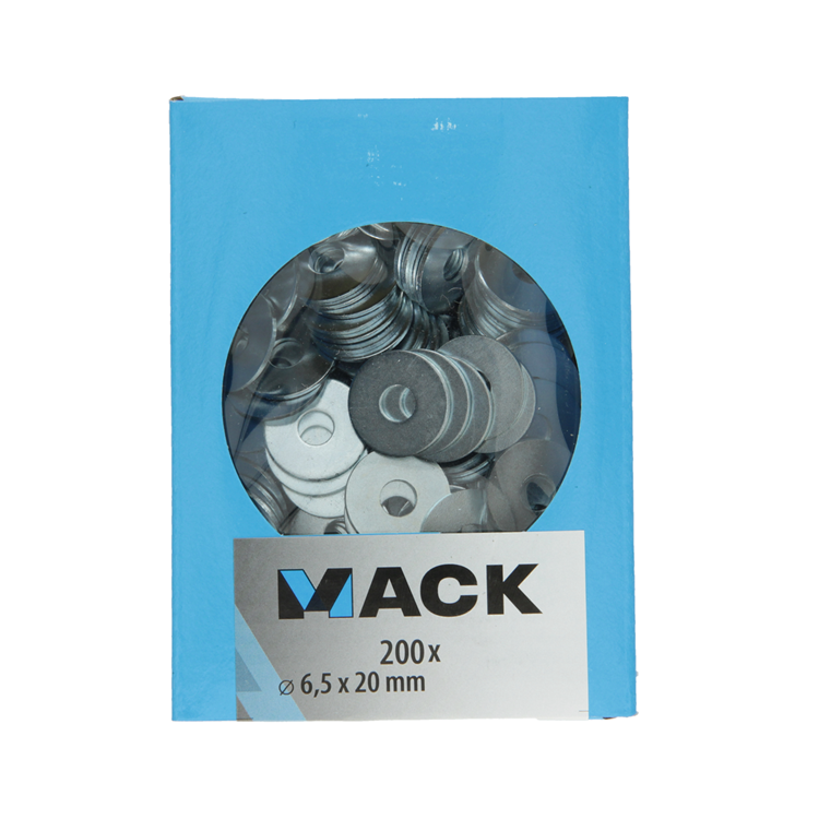 Mack 1007120 - carrosserieringen 200 st 6,5 x 20 mm | 5 stuks