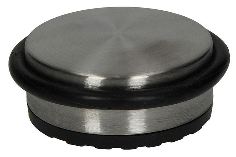 Mack 1005318 - zware deurstop inox look 1,3 kg ø 95 mm 1 st pc | 6 stuks