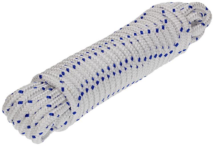 Mack 1006922 - pp gevlochten wit blauw streng8mm 10m | 5 stuks