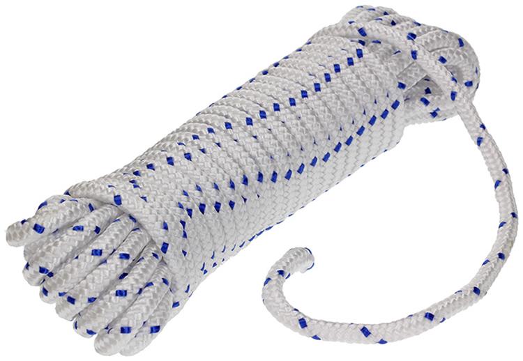 Mack 1006922 - pp gevlochten wit blauw streng8mm 10m | 5 stuks