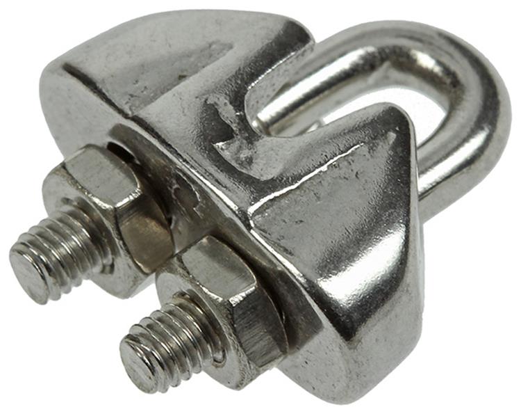 Mack 1008442 - 4 staaldraadklemmen 2mm inox | 10 stuks