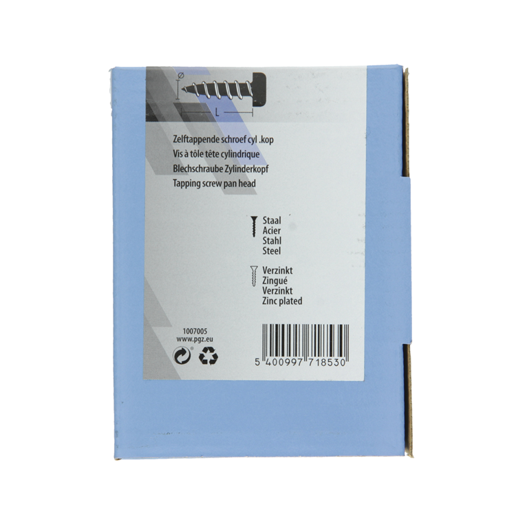 Mack 1007005 - zelftap. schroef cyl. kop 100 100 st 5,5x25mm | 5 stuks