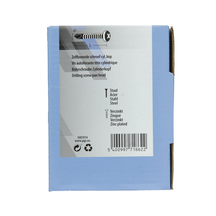Mack 1007014 - zelfbor. schroef cyl. kop 200 200 st 4,2x25mm | 5 stuks