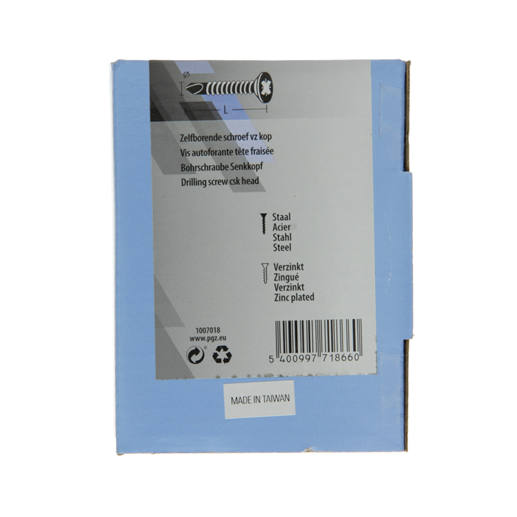 Mack 1007018 - zelfbor. schroef vz kop 200 200 st 4,2x19mm | 5 stuks