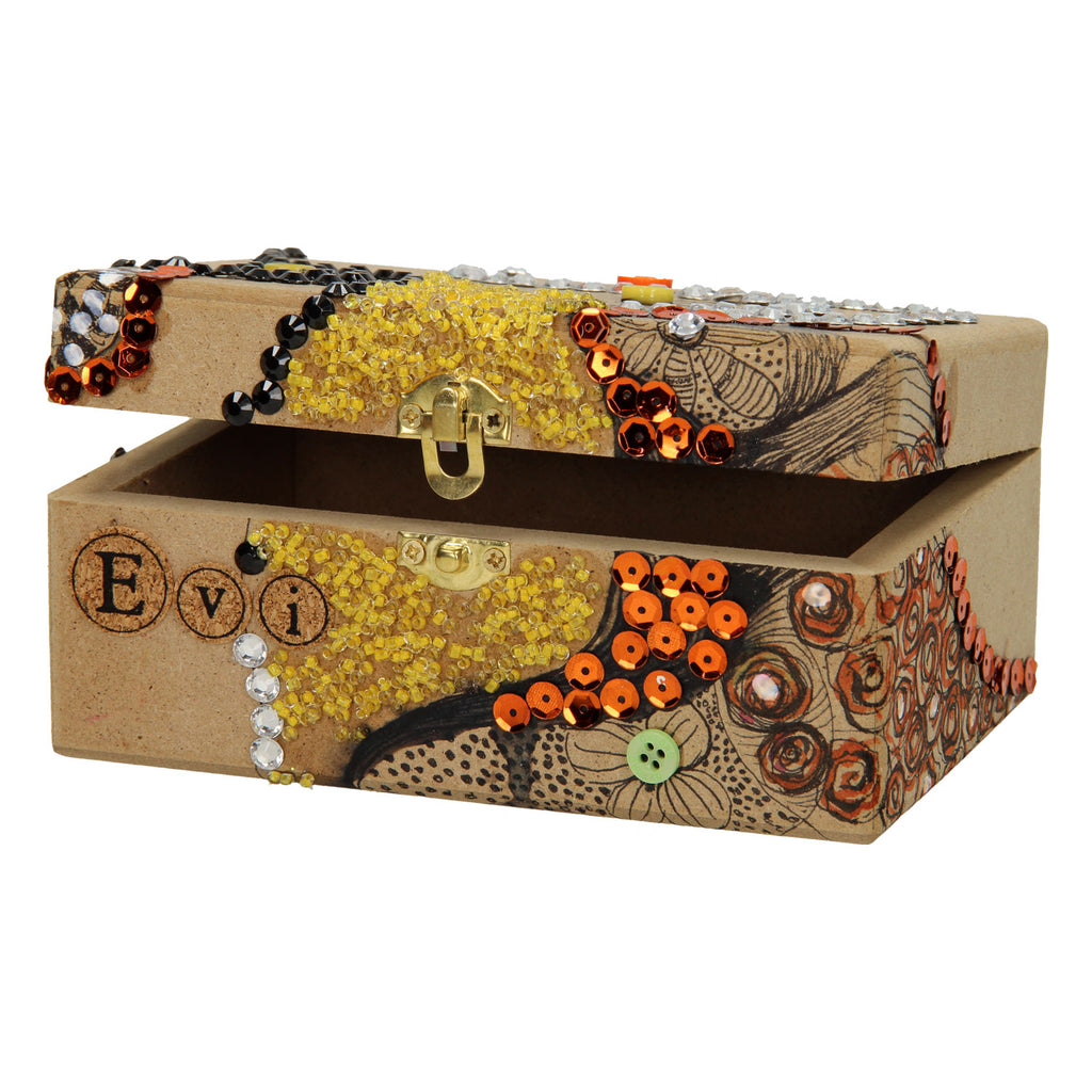 Rechteckige MDF-Box aus Sperrholz