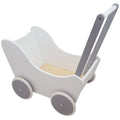 Playwood poppenwagen wit zilver
