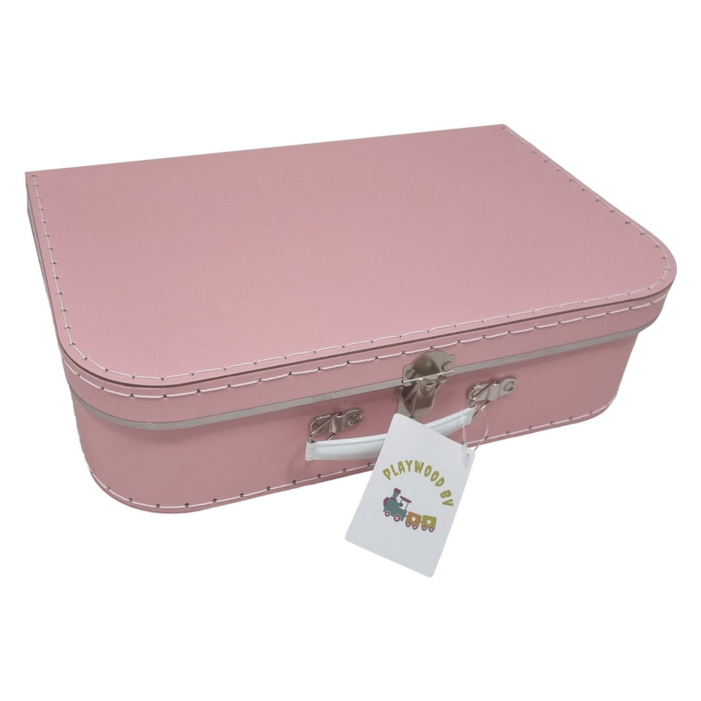 Koffer-Set aus Playwood-Karton, rosa, 3-teilig.