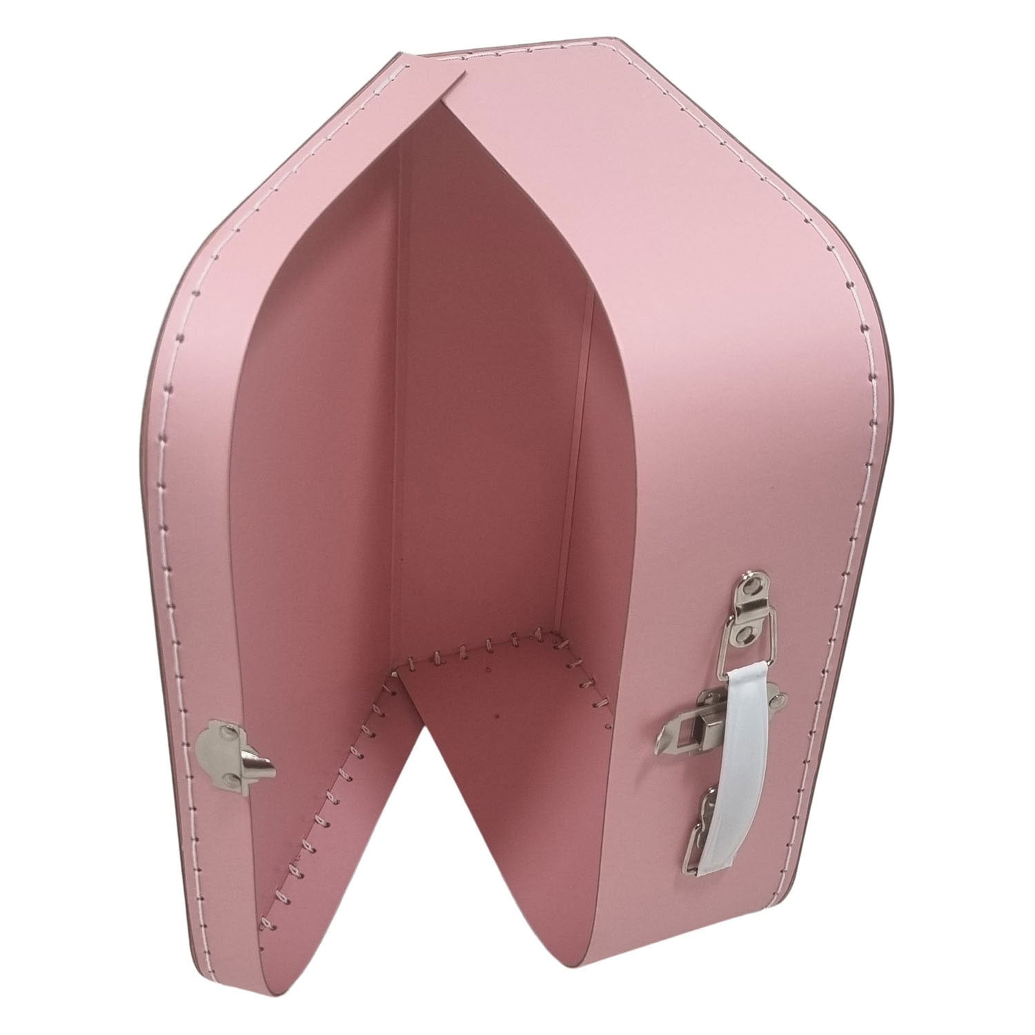 Koffer-Set aus Playwood-Karton, rosa, 3-teilig.