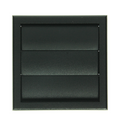 Renson 1069265 - opbouw dampkaprooster pvc 733 (154x154) str 9005 (zwart) | 2 stuks