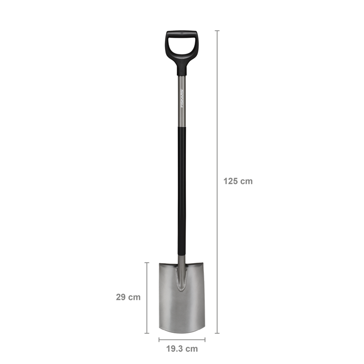 Fiskars 1069392 - ergonomic tuinspade rond | 4 stuks