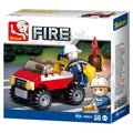 Sluban brandweer jeep : 58 stuks (m38-b0621)