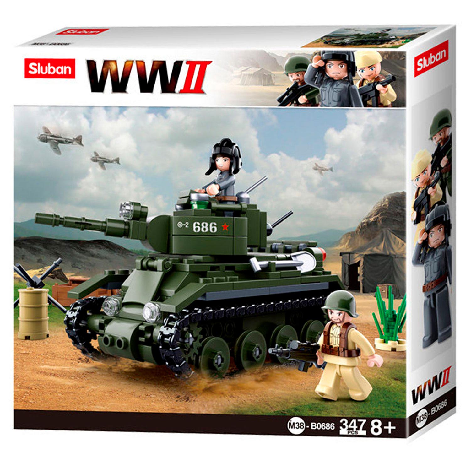 Sluban wwii - bt-7 geallieerde cavalerie tank - 347dlg.