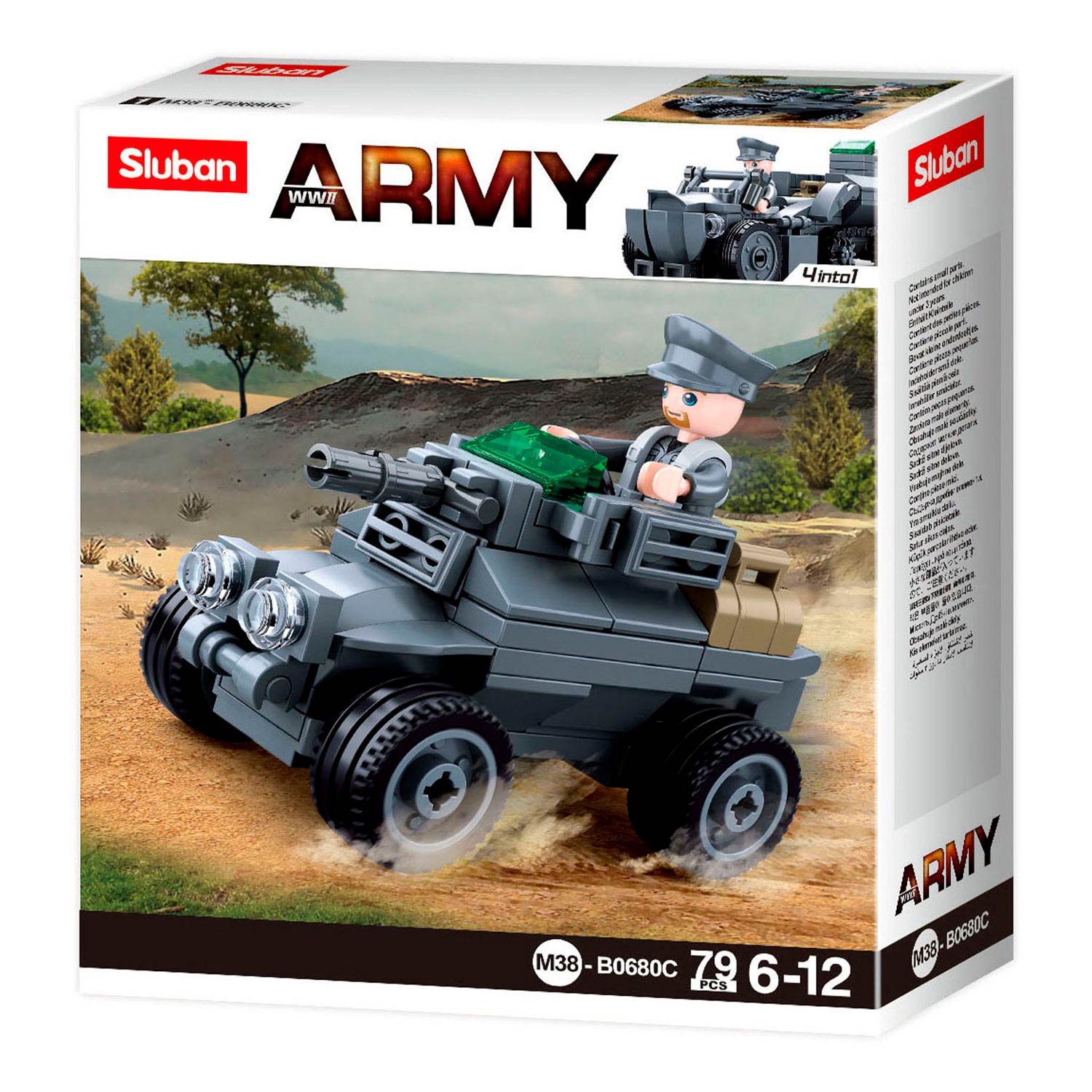 Sluban wwii - gepantserd voertuig - 79dlg.
