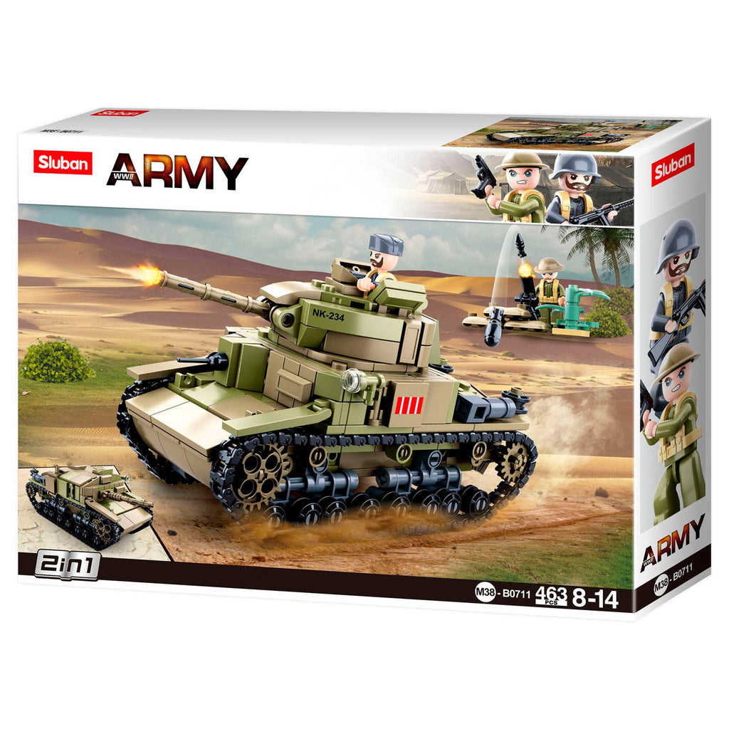 Sluban army - middel grote italiaanse tank 2in1