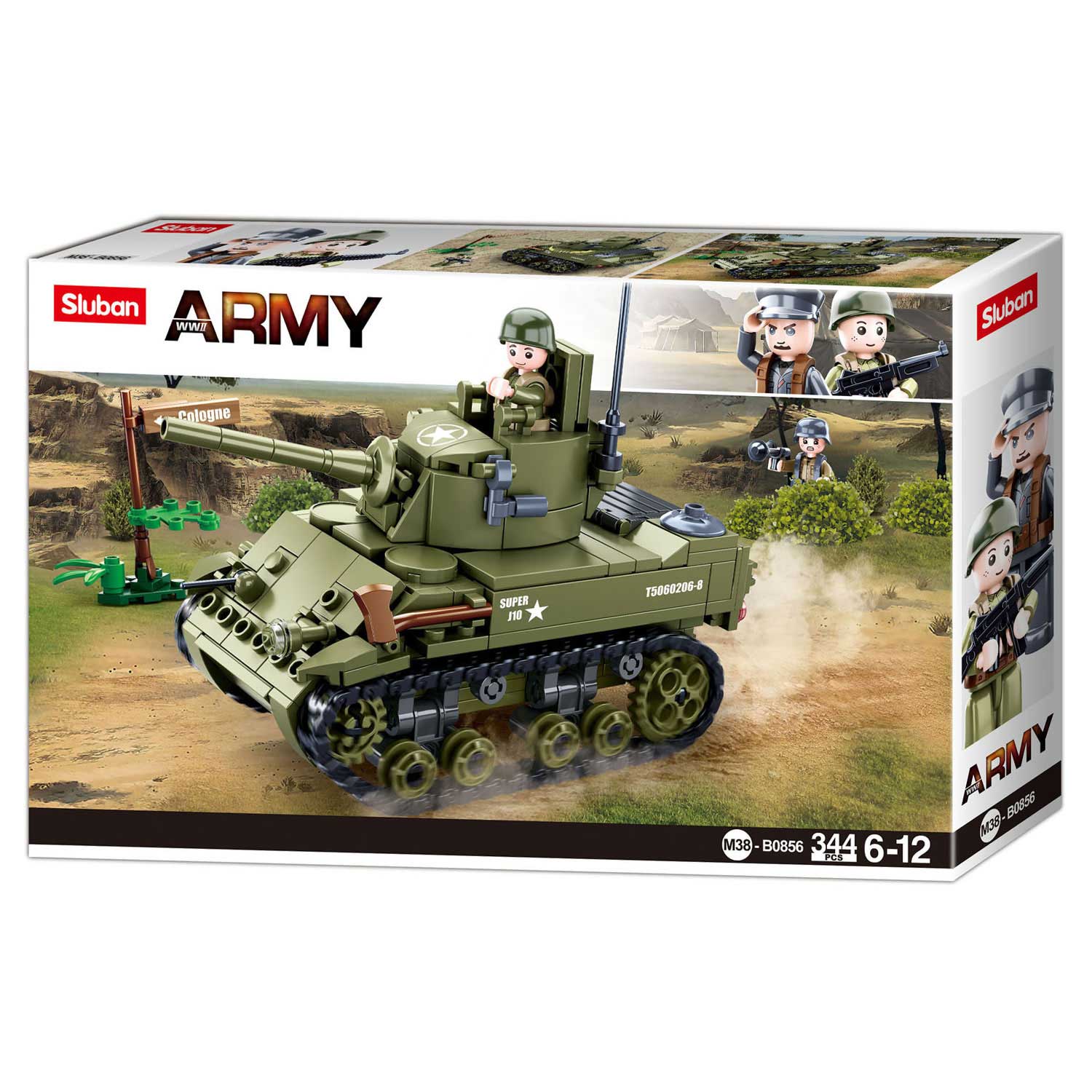 Wwii-m5 light tank sluban army wwii (m38-b0856)