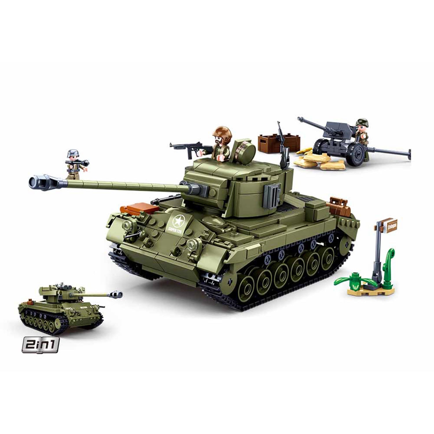 Sluban-Armee - mittlerer Panzer grün - 742dlg.