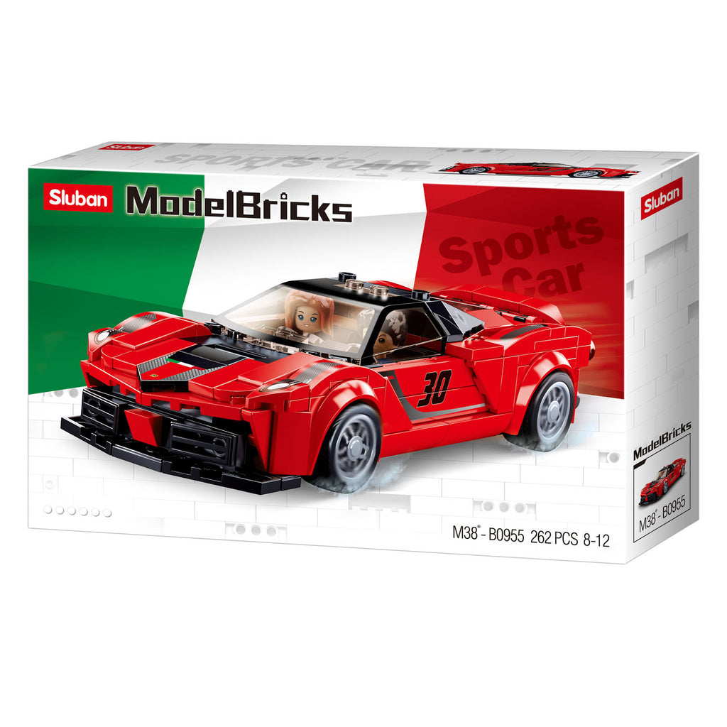 Sluban Italienischer Supersportwagen rot - 262dlg.