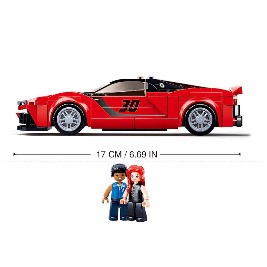 Sluban Italienischer Supersportwagen rot - 262dlg.