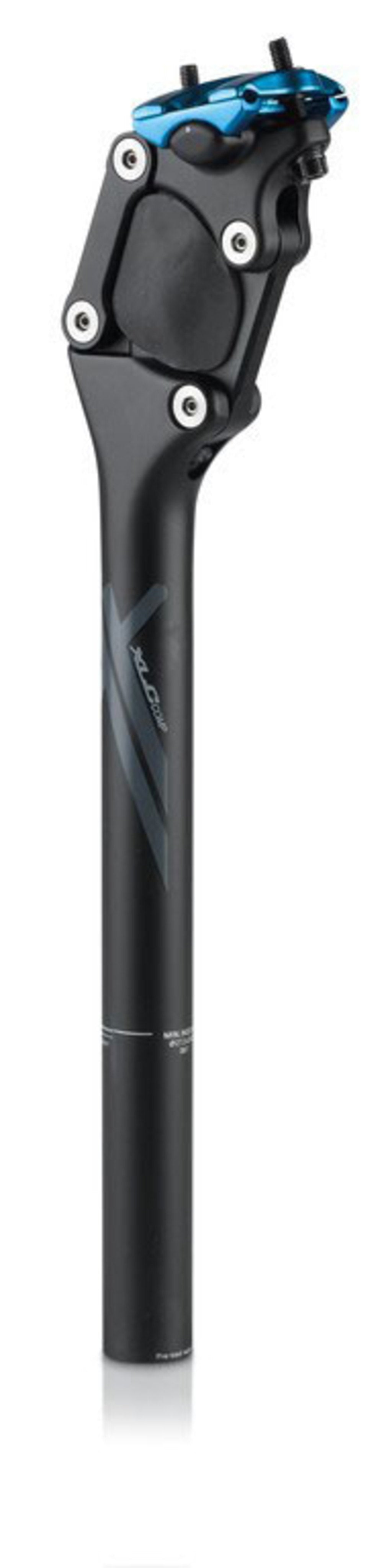 Xlc sp-s07 zadelpen - comp - verend - 27.2x350mm - aluminium - 100-120kg - zwart