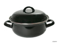 Kitchen tools braadpan emaille zwart 24cm 4,5 l