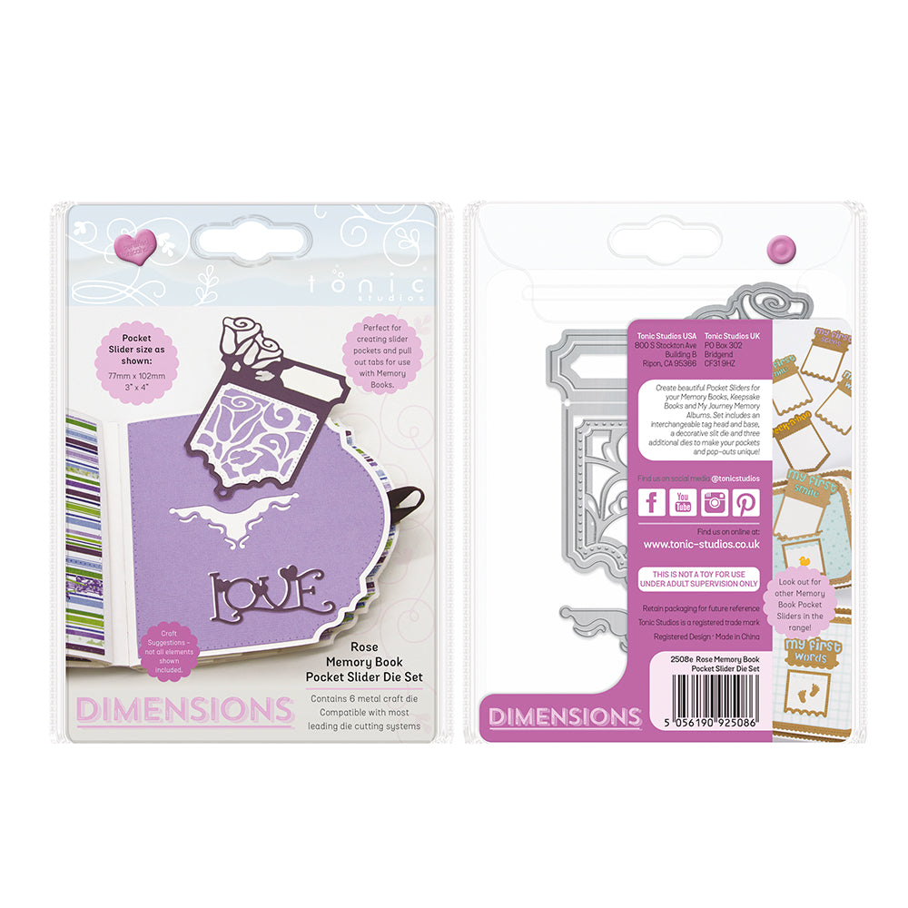 Tonic studios • dimensions die set rose slider