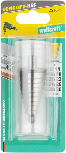 Wolfcraft hss-getrapte boor | 10mm | ø8-30mm | 1 stuk - 2516000