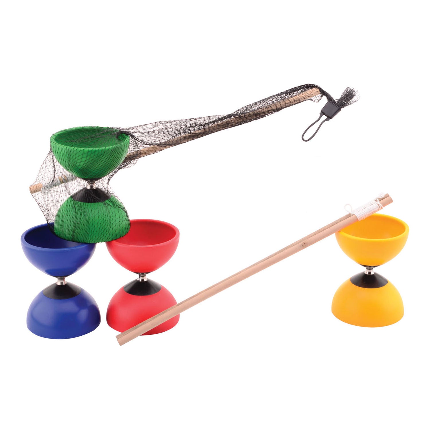 Outdoor-Spaß-Diabolo, bemalt mit Holzstäbchen