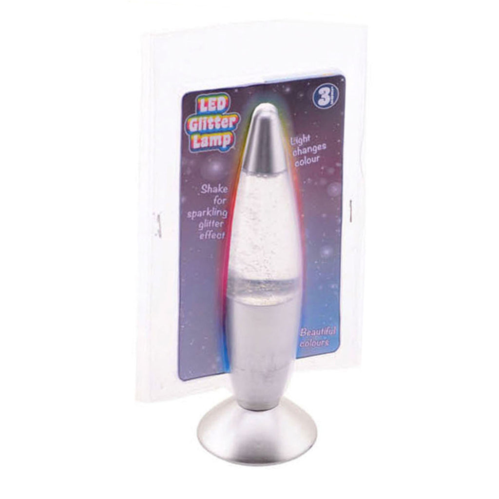 Johntoy Lavalampe Glitzer mit Licht