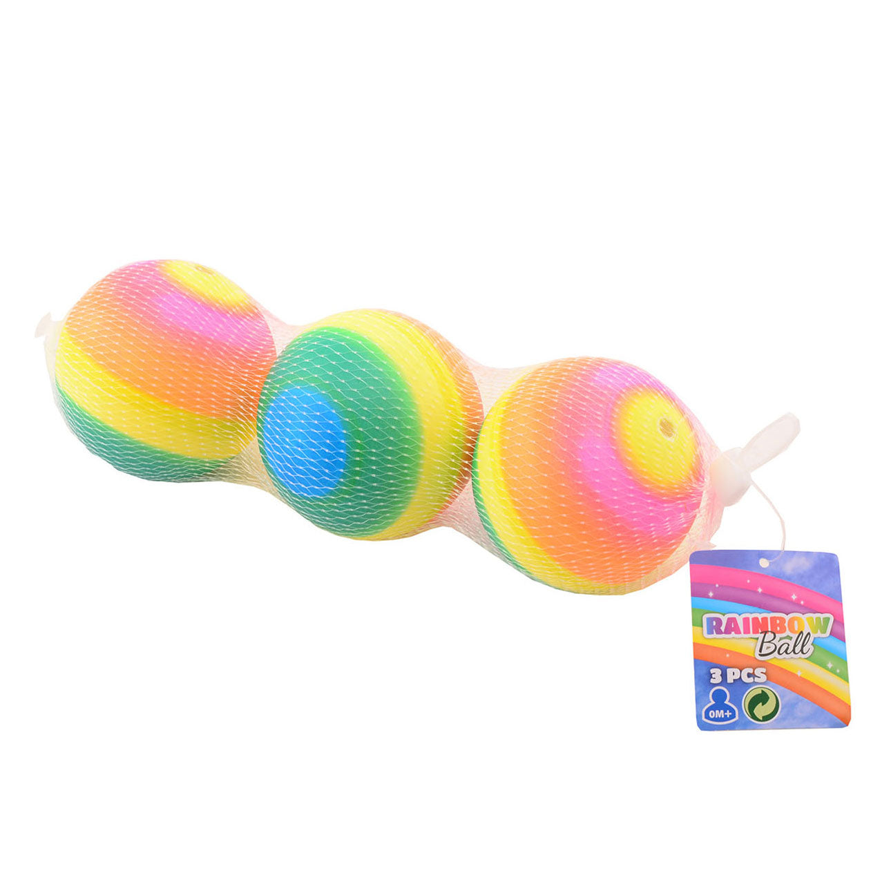 Johntoy regenboog ballen, 3st.
