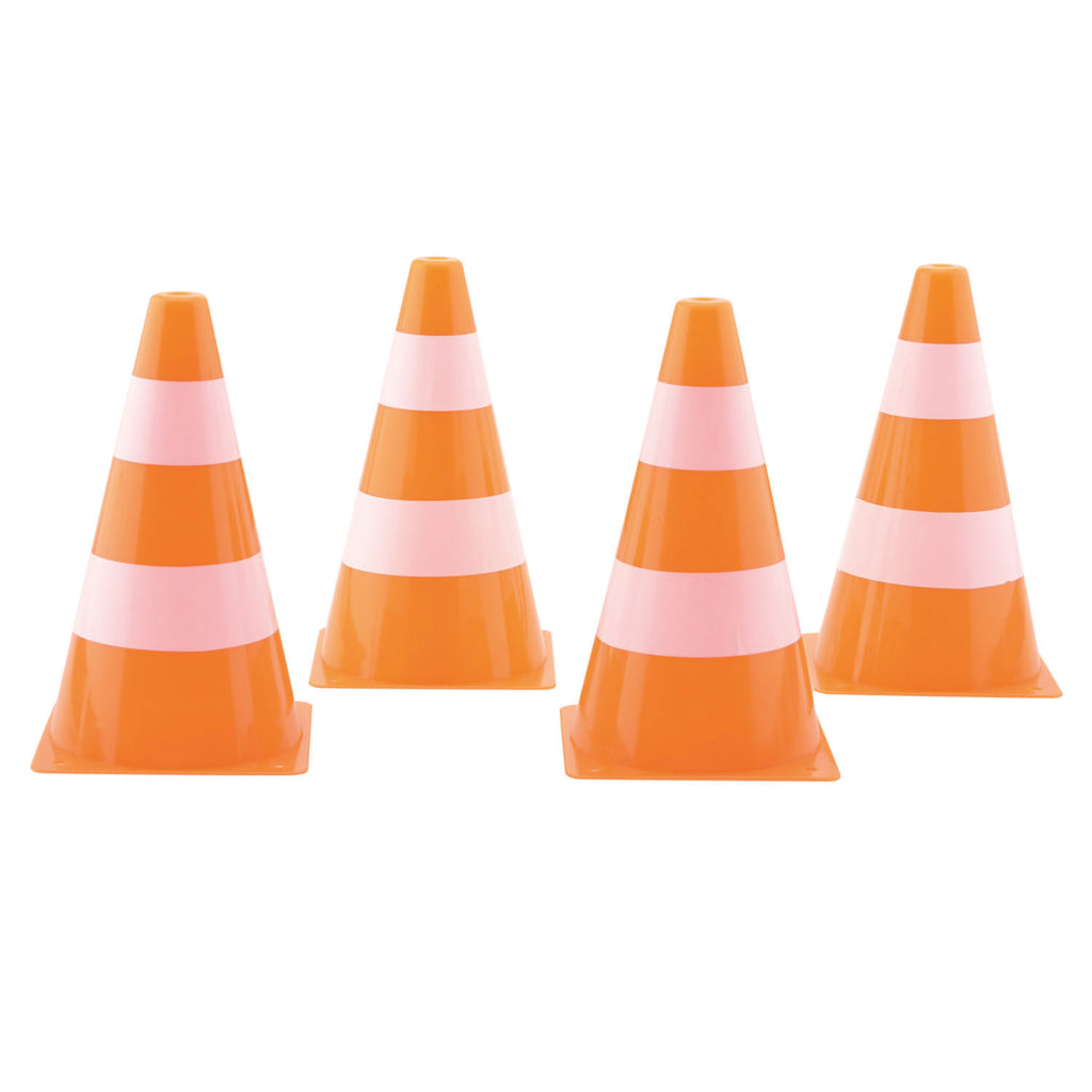 Johntoy Sports Aktiv-Pylonen in Orange und Weiß, 4 Stück.