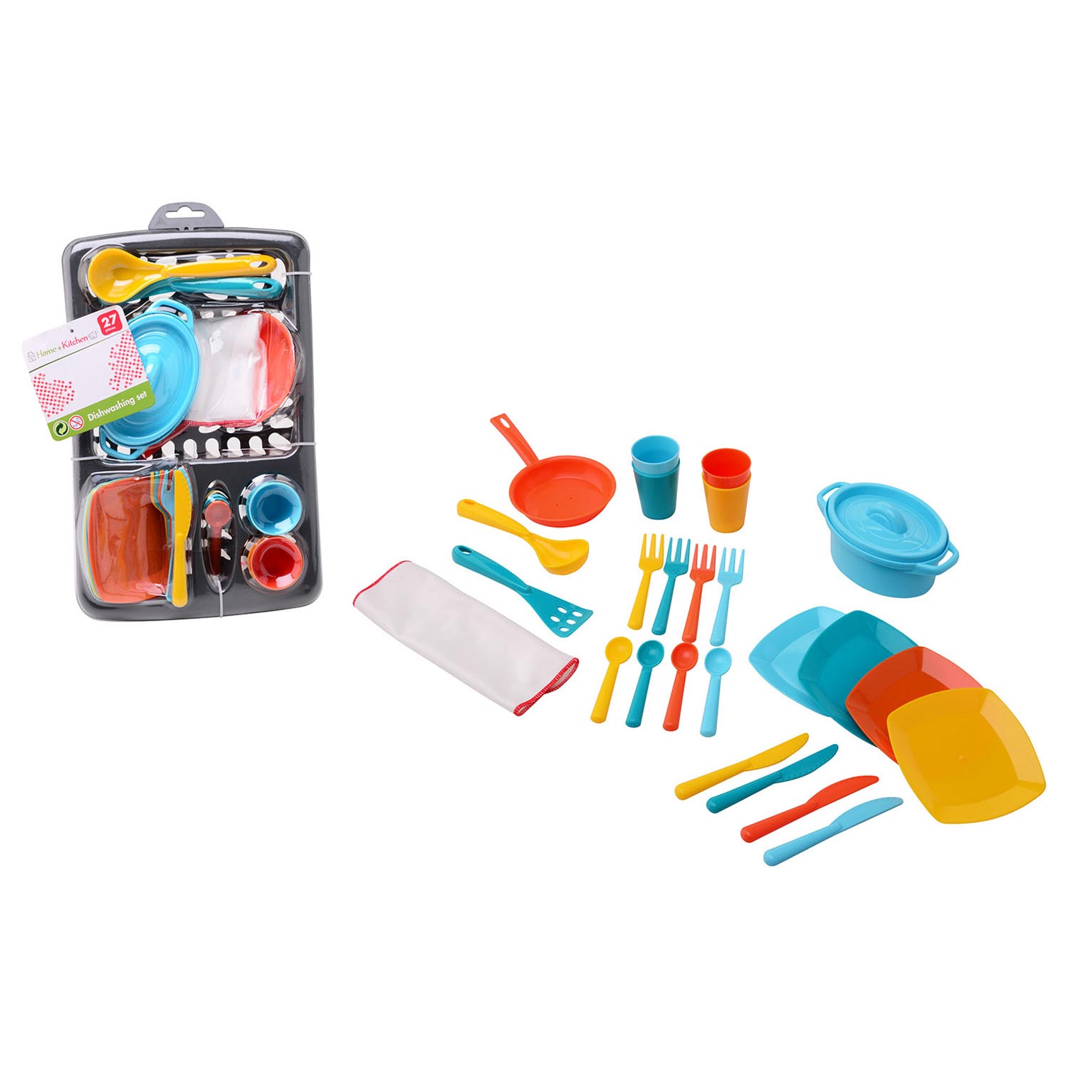 Johntoy Home Küchengeschirrspülset, 27-teilig.