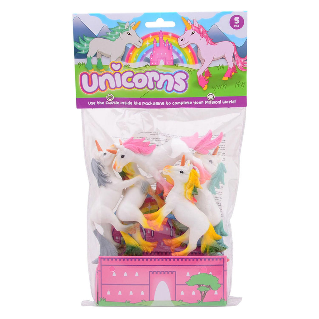Johntoy Einhorn-Spielfiguren, 5 Stück.