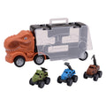 Dino-Lastwagen mit 3 Dino-Autos
