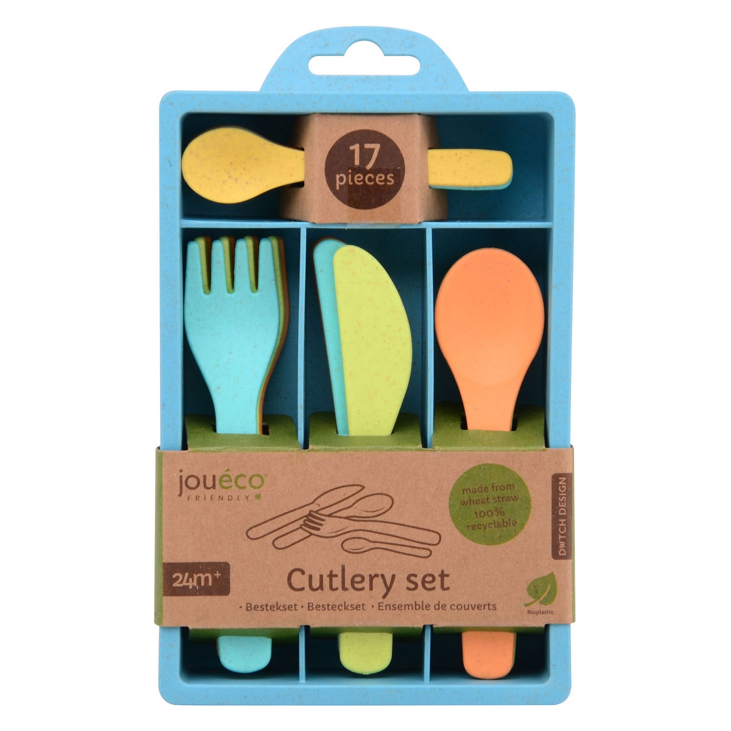 Joueco Bio-Besteckset, 17-teilig.