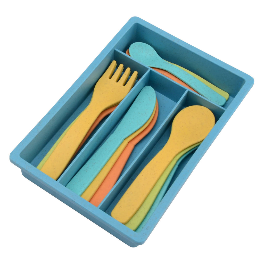 Joueco Bio-Besteckset, 17-teilig.