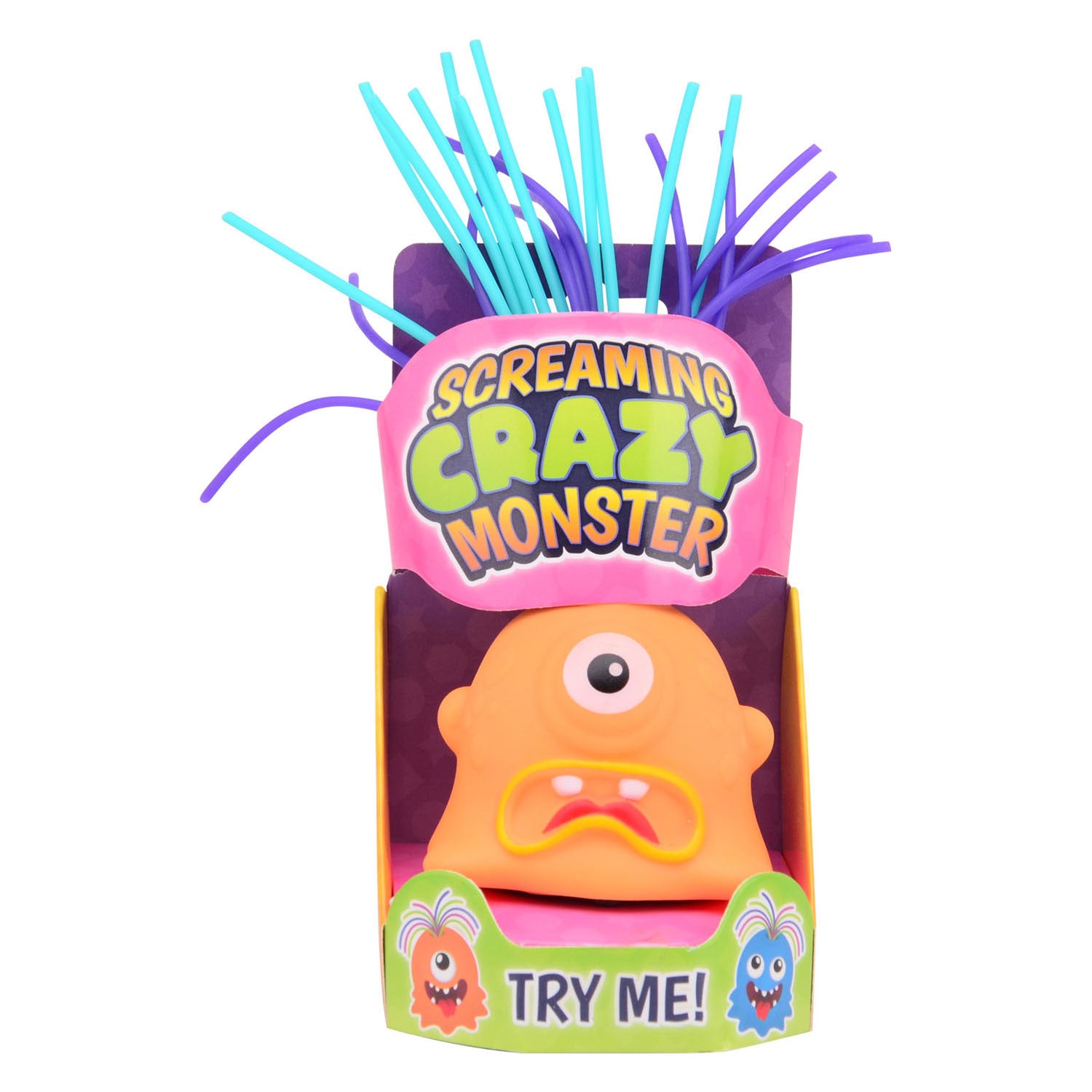 Johntoy, das schreiende Monster, das an den Haaren zieht