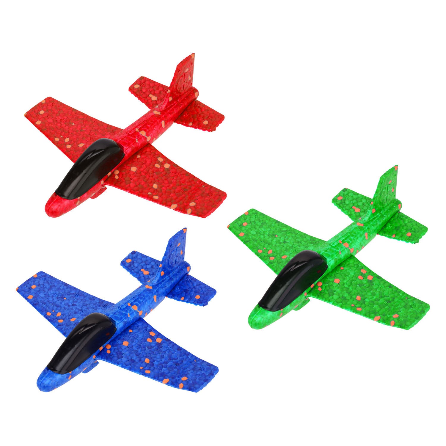 Johntoy john toy foam vliegtuigje 17cm