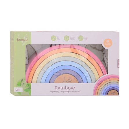 Joueco Regenbogen aus Holz, 8-teilig.