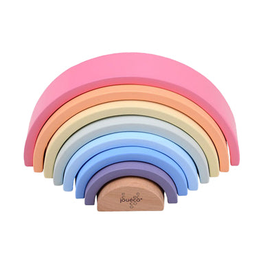 Joueco Regenbogen aus Holz, 8-teilig.