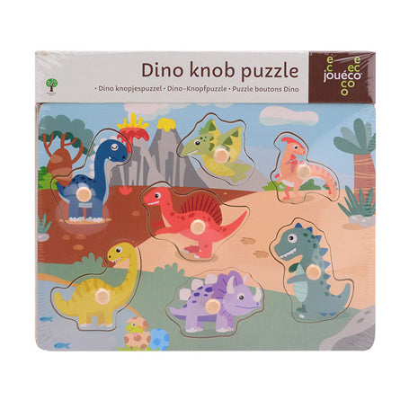 Joueco Holz-Dino-Puzzle, 7-teilig.