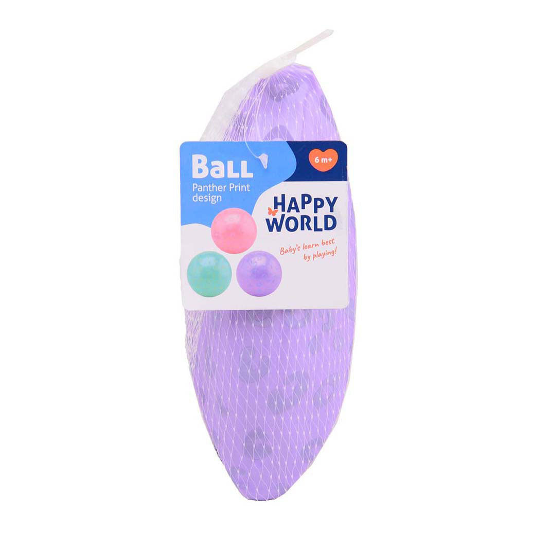 Johntoy Happy World Spielball mit Panthermuster, 85 Gramm