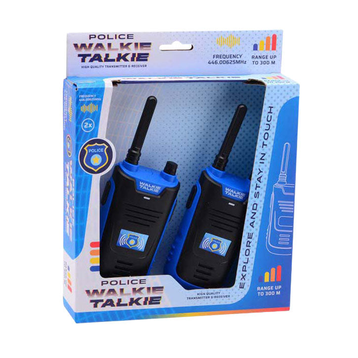 Johntoy walkie talkie politie 300 meter bereik