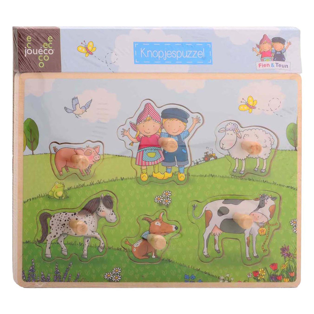 Johntoy Jouéco® fien teun Holzknopfpuzzle